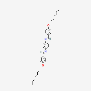 1,4-Benzenediamine, N,N'-bis[[4-(octyloxy)phenyl]methylene]- - 24679-02-5