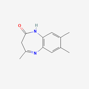 4,7,8-Trimethyl-1,3-dihydro-2H-1,5-benzodiazepin-2-one - 57460-54-5