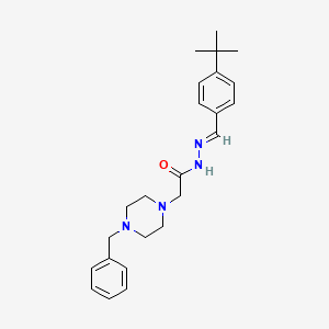 2-(4-benzyl-1-piperazinyl)-N'-[(E)-(4-tert-butylphenyl)methylidene]acetohydrazide - 