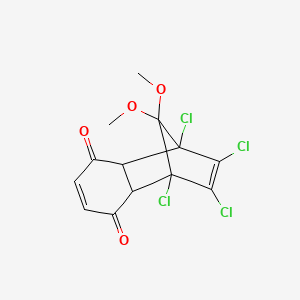 1,4-Methanonaphthalene-5,8-dione, 1,2,3,4-tetrachloro-1,4,4a,8a-tetrahydro-9,9-dimethoxy- - 50874-38-9