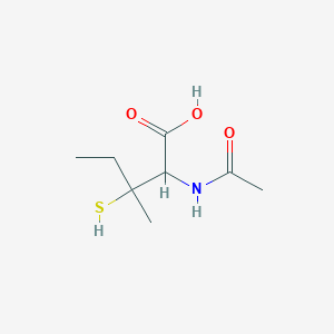 2-Acetamido-3-methyl-3-sulfanylpentanoic acid - 6940-61-0