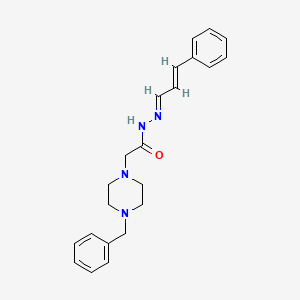 2-(4-Benzyl-1-piperazinyl)-N'-(3-phenyl-2-propenylidene)acetohydrazide - 307975-73-1