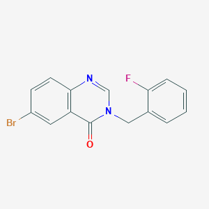 6-Bromo-3-(2-fluorobenzyl)-4(3H)-quinazolinone - 302913-40-2