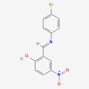 2-{(E)-[(4-bromophenyl)imino]methyl}-4-nitrophenol - 