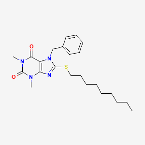 7-Benzyl-1,3-dimethyl-8-nonylsulfanylpurine-2,6-dione - 
