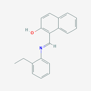 2-Naphthalenol, 1-[[(2-ethylphenyl)imino]methyl]- - 55251-72-4