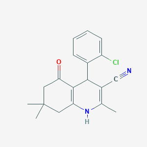 4-(2-Chlorophenyl)-2,7,7-trimethyl-5-oxo-1,4,6,8-tetrahydroquinoline-3-carbonitrile - 