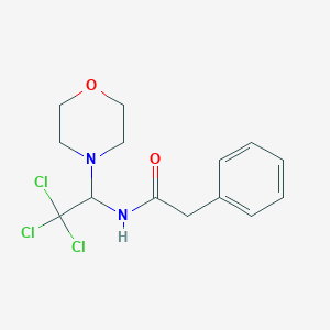 2-Phenyl-N-(2,2,2-trichloro-1-(4-morpholinyl)ethyl)acetamide - 
