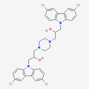 3,3'-piperazine-1,4-diylbis[1-(3,6-dichloro-9H-carbazol-9-yl)propan-2-ol] - 