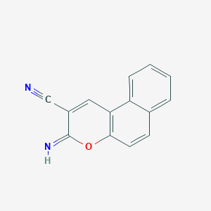3-Imino-3H-benzo[f]chromene-2-carbonitrile - 