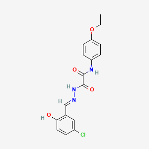 2-(2-(5-Chloro-2-hydroxybenzylidene)hydrazino)-N-(4-ethoxyphenyl)-2-oxoacetamide - 