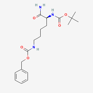 ((S)-5-(tert-butoxycarbonylamino)-5-(carbamoyl)pentyl)carbamic acid benzyl ester - 