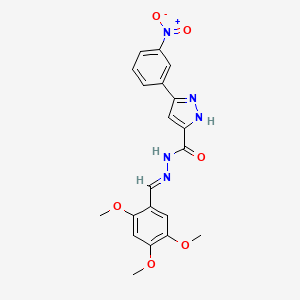 3-(3-Nitrophenyl)-N'-(2,4,5-trimethoxybenzylidene)-1H-pyrazole-5-carbohydrazide - 302918-06-5