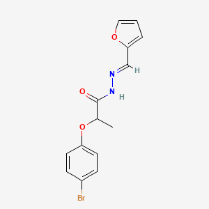 2-(4-Bromophenoxy)-N'-(furan-2-ylmethylene)propanehydrazide - 