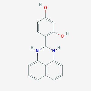 4-(2,3-dihydro-1H-perimidin-2-yl)benzene-1,3-diol - 