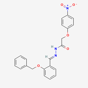 N'-(2-(Benzyloxy)benzylidene)-2-(4-nitrophenoxy)acetohydrazide - 303085-04-3