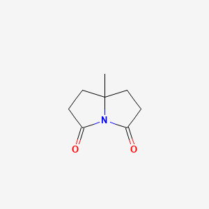 7a-Methyldihydro-1H-pyrrolizine-3,5(2H,6H)-dione - 106039-89-8