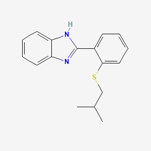 1H-Benzimidazole, 2-[2-[(2-methylpropyl)thio]phenyl]- - 62871-47-0