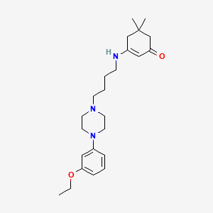 3-((4-(4-(3-Ethoxyphenyl)-1-piperazinyl)butyl)amino)-5,5-dimethyl-2-cyclohexen-1-one - 90931-09-2