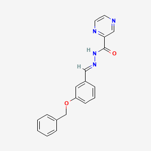 N'-(3-(Benzyloxy)benzylidene)pyrazine-2-carbohydrazide - 304908-12-1