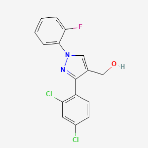 (3-(2,4-Dichlorophenyl)-1-(2-fluorophenyl)-1H-pyrazol-4-YL)methanol - 