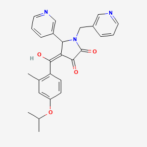 3-Hydroxy-4-(4-isopropoxy-2-methylbenzoyl)-5-(pyridin-3-yl)-1-(pyridin-3-ylmethyl)-1H-pyrrol-2(5H)-one - 384369-66-8