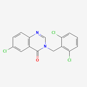 6-Chloro-3-(2,6-dichlorobenzyl)-4(3H)-quinazolinone - 618443-47-3