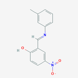 2-{(E)-[(3-methylphenyl)imino]methyl}-4-nitrophenol - 