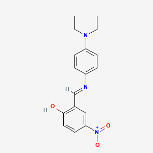 2-((E)-{[4-(diethylamino)phenyl]imino}methyl)-4-nitrophenol - 5277-99-6