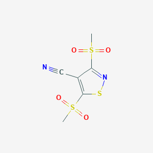3,5-Bis(methylsulfonyl)-1,2-thiazole-4-carbonitrile - 4886-22-0