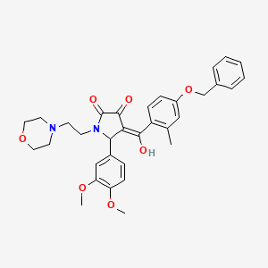 4-(4-(Benzyloxy)-2-methylbenzoyl)-5-(3,4-dimethoxyphenyl)-3-hydroxy-1-(2-morpholinoethyl)-1H-pyrrol-2(5H)-one - 488732-72-5