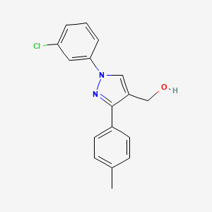 (1-(3-Chlorophenyl)-3-P-tolyl-1H-pyrazol-4-YL)methanol - 618441-67-1