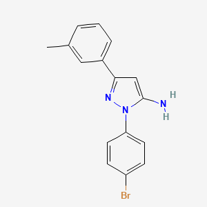 1-(4-Bromophenyl)-3-M-tolyl-1H-pyrazol-5-amine - 618098-23-0