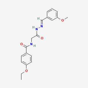 4-Ethoxy-N-(2-(2-(3-methoxybenzylidene)hydrazino)-2-oxoethyl)benzamide - 765298-57-5