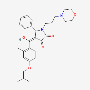 3-hydroxy-4-(4-isobutoxy-2-methylbenzoyl)-1-[3-(4-morpholinyl)propyl]-5-phenyl-1,5-dihydro-2H-pyrrol-2-one - 