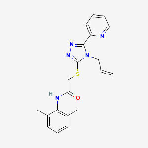 N-(2,6-dimethylphenyl)-2-{[4-(prop-2-en-1-yl)-5-(pyridin-2-yl)-4H-1,2,4-triazol-3-yl]sulfanyl}acetamide - 618880-37-8
