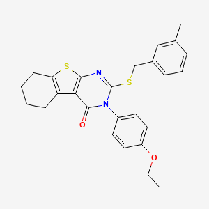 3-(4-ethoxyphenyl)-2-[(3-methylbenzyl)sulfanyl]-5,6,7,8-tetrahydro[1]benzothieno[2,3-d]pyrimidin-4(3H)-one - 