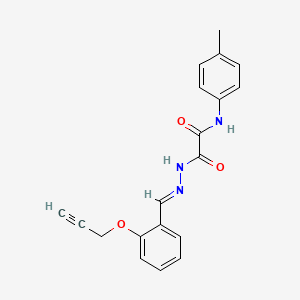 N-(4-methylphenyl)-N'-[(E)-(2-prop-2-ynoxyphenyl)methylideneamino]oxamide - 