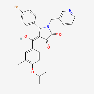 5-(4-Bromophenyl)-3-hydroxy-4-(4-isopropoxy-3-methylbenzoyl)-1-(3-pyridinylmethyl)-1,5-dihydro-2H-pyrrol-2-one - 369401-79-6