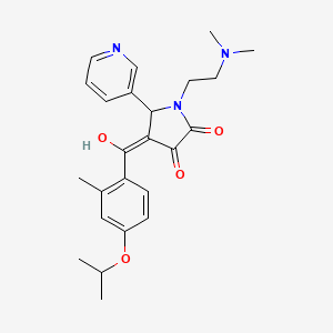 1-(2-(Dimethylamino)ethyl)-3-hydroxy-4-(4-isopropoxy-2-methylbenzoyl)-5-(pyridin-3-yl)-1H-pyrrol-2(5H)-one - 505079-88-9
