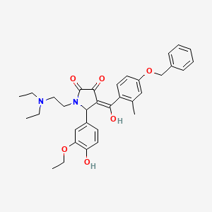 4-(4-(Benzyloxy)-2-methylbenzoyl)-1-(2-(diethylamino)ethyl)-5-(3-ethoxy-4-hydroxyphenyl)-3-hydroxy-1H-pyrrol-2(5H)-one - 498534-74-0