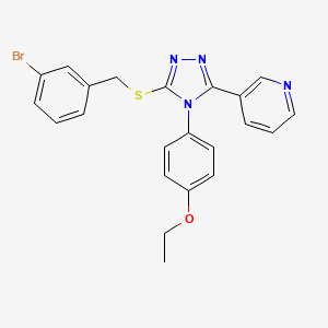 3-(5-((3-Bromobenzyl)thio)-4-(4-ethoxyphenyl)-4H-1,2,4-triazol-3-yl)pyridine - 585555-96-0