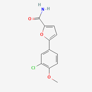 5-(3-Chloro-4-methoxyphenyl)-2-furamide - 853310-23-3