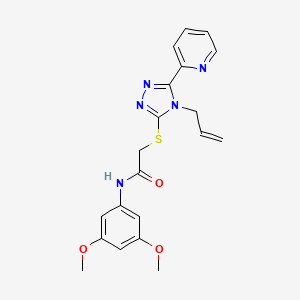 N-(3,5-dimethoxyphenyl)-2-{[4-(prop-2-en-1-yl)-5-(pyridin-2-yl)-4H-1,2,4-triazol-3-yl]sulfanyl}acetamide - 587002-96-8