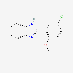 2-(5-chloro-2-methoxyphenyl)-1H-benzimidazole - 62871-15-2
