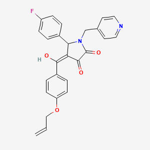 4-[4-(Allyloxy)benzoyl]-5-(4-fluorophenyl)-3-hydroxy-1-(4-pyridinylmethyl)-1,5-dihydro-2H-pyrrol-2-one - 