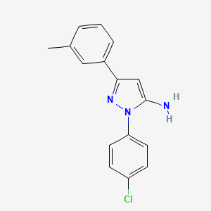 1-(4-Chlorophenyl)-3-M-tolyl-1H-pyrazol-5-amine - 618092-76-5