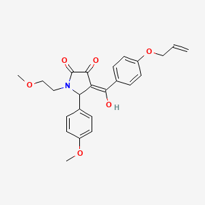 4-(4-(Allyloxy)benzoyl)-3-hydroxy-1-(2-methoxyethyl)-5-(4-methoxyphenyl)-1H-pyrrol-2(5H)-one - 618077-39-7