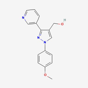 (1-(4-Methoxyphenyl)-3-(pyridin-3-YL)-1H-pyrazol-4-YL)methanol - 618383-39-4