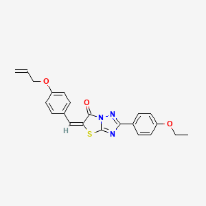 (5E)-5-[4-(allyloxy)benzylidene]-2-(4-ethoxyphenyl)[1,3]thiazolo[3,2-b][1,2,4]triazol-6(5H)-one - 606949-43-3
